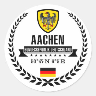 Aachen Classic Round Sticker