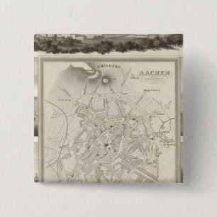 Aachen, Germany 2 Inch Square Button