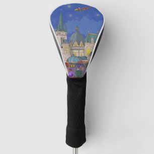 Aachen Germany Christmas Eve Whimsical Art Golf Head Cover