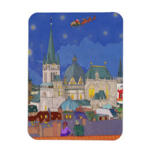 Aachen Germany Christmas Eve Whimsical Art