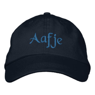 Aafje Personalized Blue Embroidered Baseball Cap