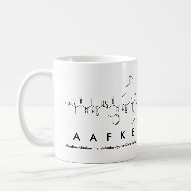Aafke peptide nom mug (Gauche)