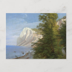 Aagaard Isle of Mon Chalk Cliffs Denmark Painting Postcard