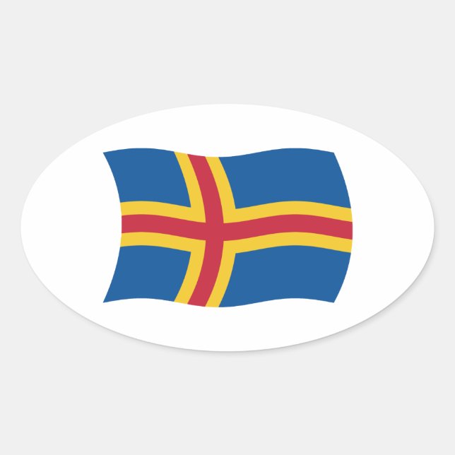 Aaland Flag Sticker (Front)