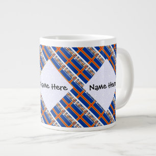 Aaland Islands and Ålander Flag Tiled Personalized Large Coffee Mug