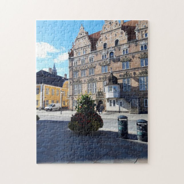 Aalborg City Square in Denmark Jigsaw Puzzle (Vertical)