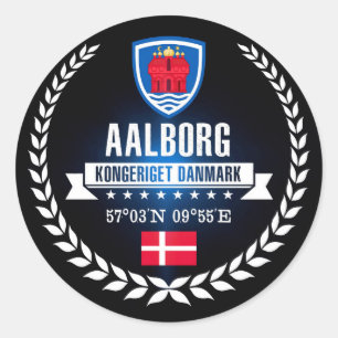 Aalborg Classic Round Sticker