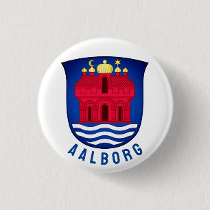 Aalborg coat of arms - DENMARK 1 Inch Round Button