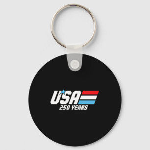 Aamerica 76 Retro 250 Years 1776 2026 250th Usa Keychain