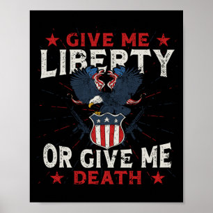 Aamerican Eagle Give Liberty Or Give Government Poster