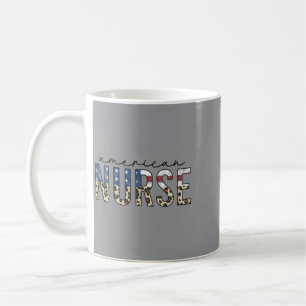 Aamerican Flag Nurse Day Gifts Week Gift Nurse Coffee Mug