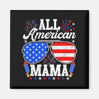 Aamerican Mama 4th Of July Sungles Family Matching Magnet