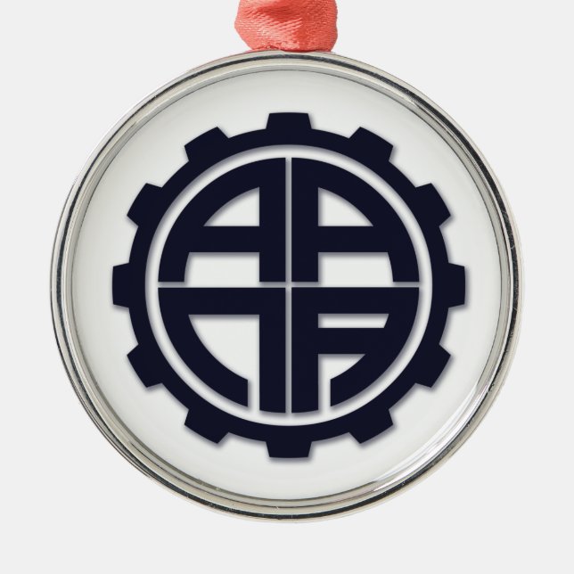 AANA GEAR METAL ORNAMENT (Front)