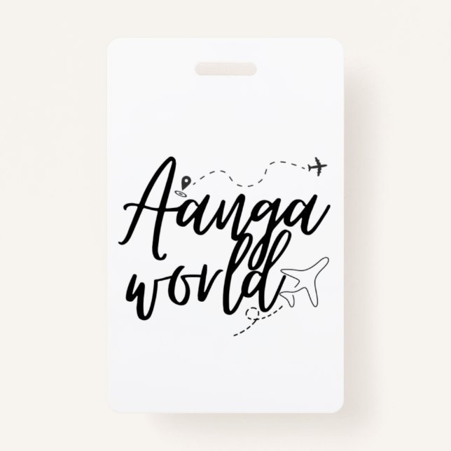 AANGAWORLD  BADGE (Front)