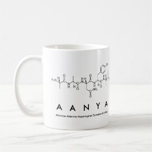 Aanya peptide name mug