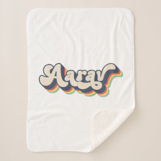 Aarav Name Personalized Surname First Name Aarav P Sherpa Blanket