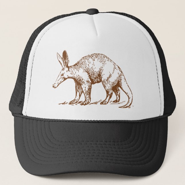 Aardvark Brown Trucker Hat (Front)
