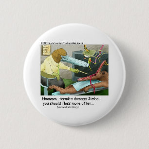 Aardvark Dentistry Funny Gifts & Collectibles 2 Inch Round Button