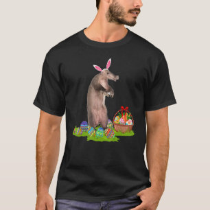 Aardvark Easter Egg Hunting Bunny Aardvark Easter  T-Shirt