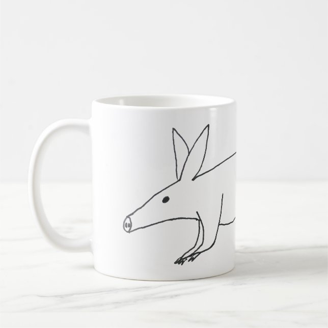 Aardvark Mug mal dessiné (Gauche)