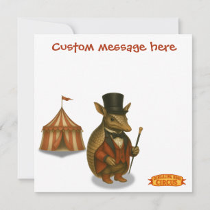 Aardvark ringmaster. Add your own message.