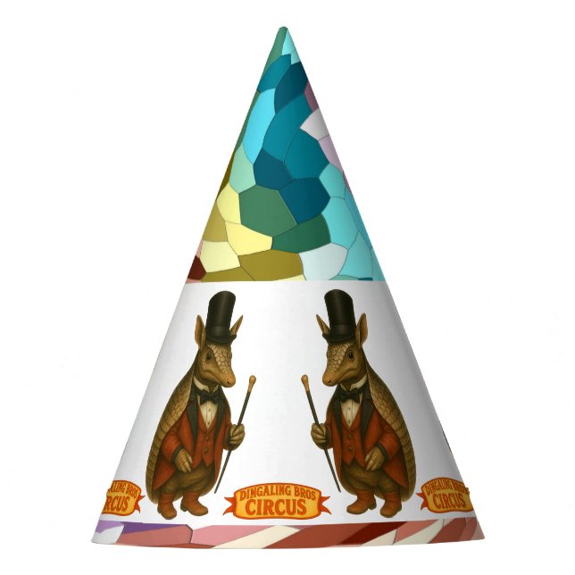 Aardvark ringmaster party hat (Front)