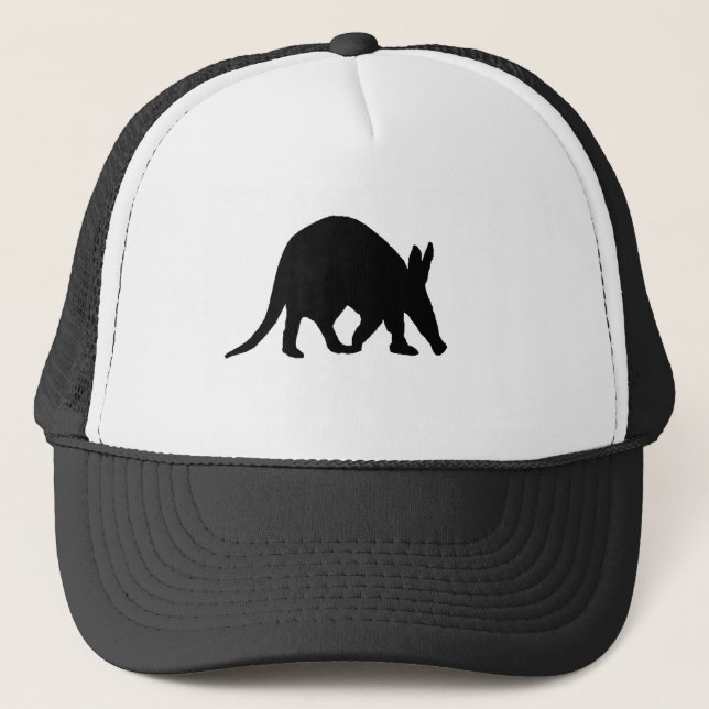 Aardvark silhouette trucker hat (Front)