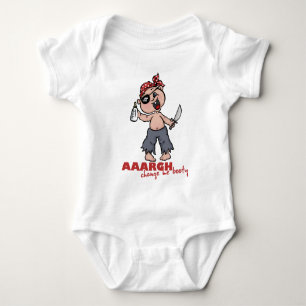 aargh, change me booty baby bodysuit