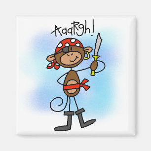 Aargh Monkey  Pirate Tshirts and Gifts Magnet