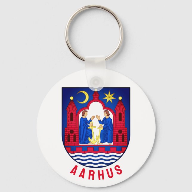 Aarhus coat of arms - DENMARK Keychain (Front)