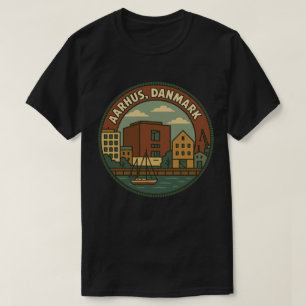 Aarhus Denmark Cityscape T-Shirt