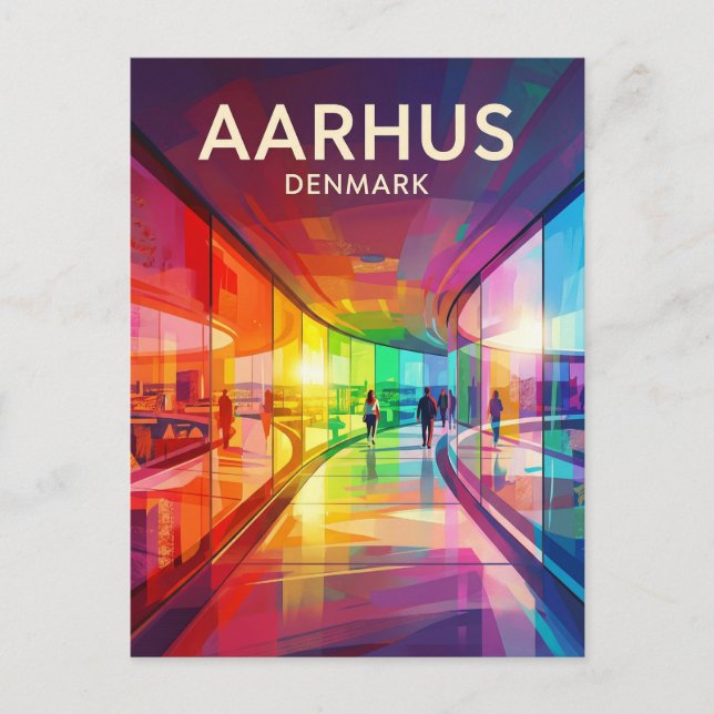 Aarhus Rainbow Panorama Denmark Postcard (Front)