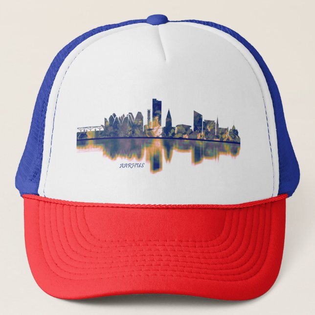 Aarhus Skyline Trucker Hat (Front)
