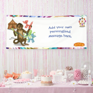 Aaron, aardvark ringmaster banner
