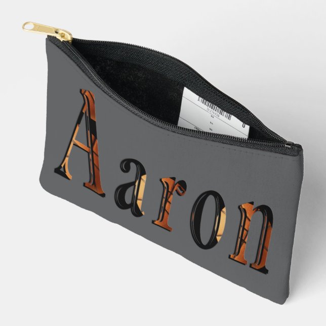 "Aaron and the Game of Glory" His Name Accessory Pouch (Open)