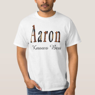 Aaron Boys Name Logo, T-Shirt