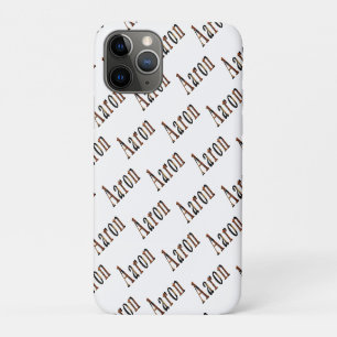 Aaron Boys Name Made From Basketballs, iPhone 11 Pro Case