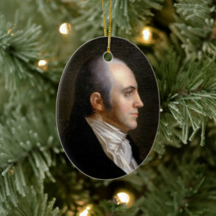 Aaron Burr Ceramic Ornament
