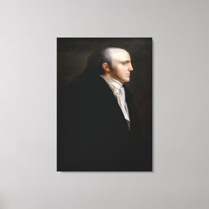 AARON BURR Portrait by John Vanderlyn Canvas Print