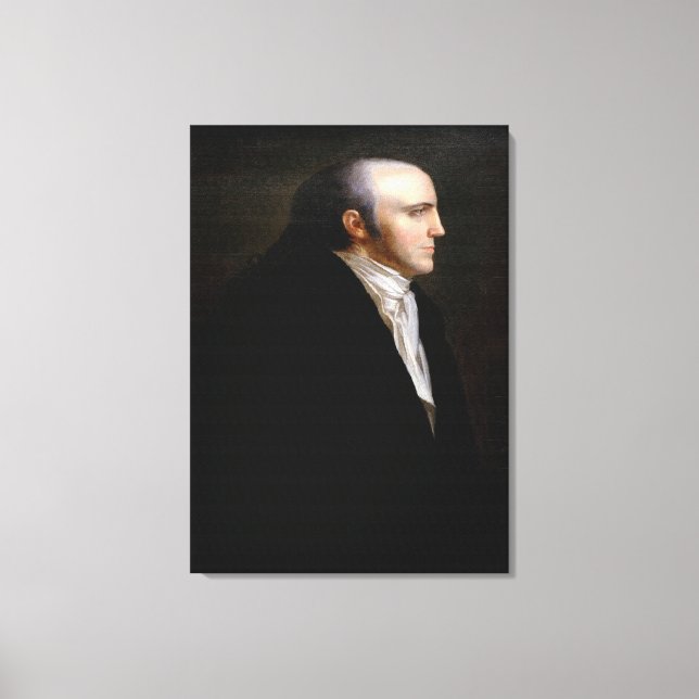 AARON BURR Portrait by John Vanderlyn Canvas Print (Front)