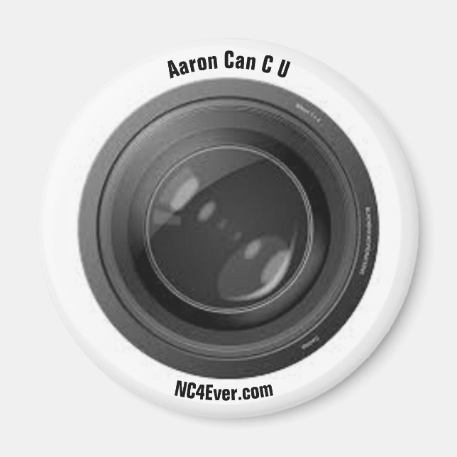 Aaron Can C U Magnet (Front)