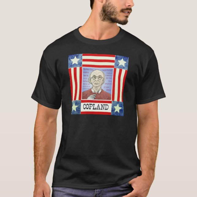 Aaron Copland dark T-shirt (Front)