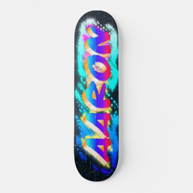 AARON Customized Graffiti Skateboard  (Front)