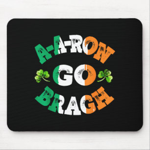 Aaron Erin Go Bragh Shamrock St.patrick's Day  Mouse Pad