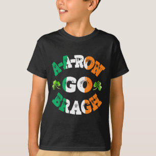 Aaron Erin Go Bragh Shamrock St.patrick's Day T-Shirt
