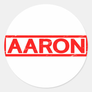 Aaron Stamp Classic Round Sticker