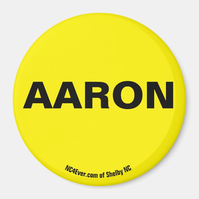 AARON Yellow magnet (Front)