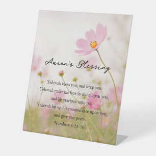 Aaron's Blessing Pedestal Sign