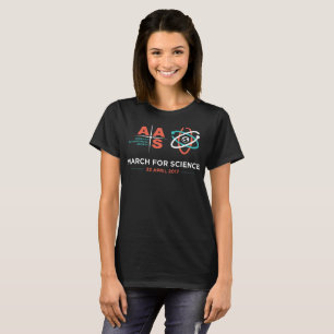 AAS + March for Science; Black T-Shirt