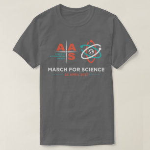 AAS + March for Science; Dark Grey T-Shirt